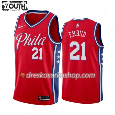 Dječji NBA Dres Philadelphia 76ers Joel Embiid 21 Nike 2019-20 Statement Edition Swingman